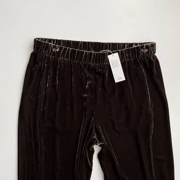 Eileen Fisher Velvet Lantern Ankle Pant Pants Nwt Wren Pull On - Picture 2 of 5